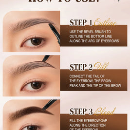 808ultastudios Eyebrow Pomade Brow Gel Creamy 4 Colors Natural Waterproof Long Lasting Highly Tint Eyebrow Shade With Brush Makeup