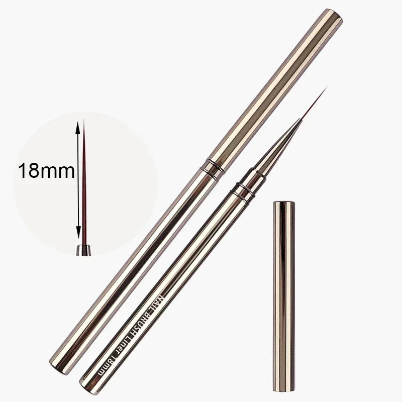 Nails Art Brush Pen 3D Tips Pattern Phototherapy Acrylic UV Gel Extension Builder Coating Painting Liner Brushes Manicure Tools