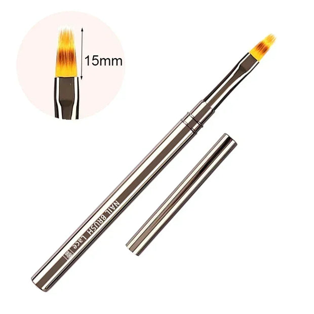 Nails Art Brush Pen 3D Tips Pattern Phototherapy Acrylic UV Gel Extension Builder Coating Painting Liner Brushes Manicure Tools