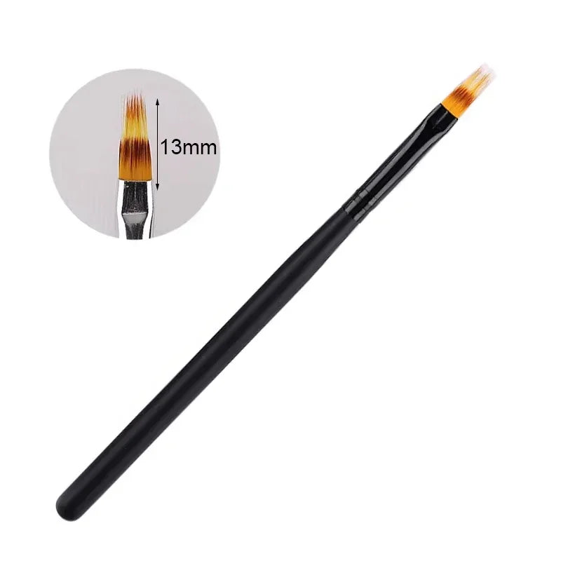 Nails Art Brush Pen 3D Tips Pattern Phototherapy Acrylic UV Gel Extension Builder Coating Painting Liner Brushes Manicure Tools
