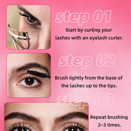 Eyelashes Lengthening Mascara Waterproof Long Lasting Silky Lash Black Eyelashes Extension Make Up Beauty Eye Korean Cosmetic