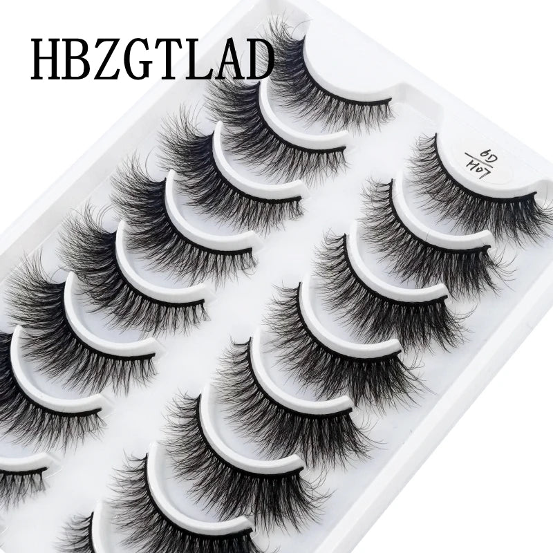 NEW 10 Pairs Natural False Eyelashes Fake Lashes Long Makeup 3d Mink Lashes Extension Eyelash Mink Eyelashes for Beauty 54