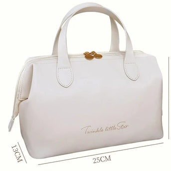 Large-Capacity Travel Cosmetic Bag Portable PU Makeup Pouch Women Waterproof Bathroom Washbag Multifunctional Toiletry Kit