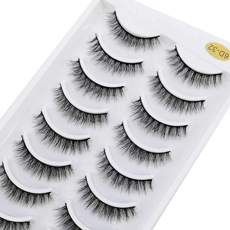 NEW 10 Pairs Natural False Eyelashes Fake Lashes Long Makeup 3d Mink Lashes Extension Eyelash Mink Eyelashes for Beauty 54