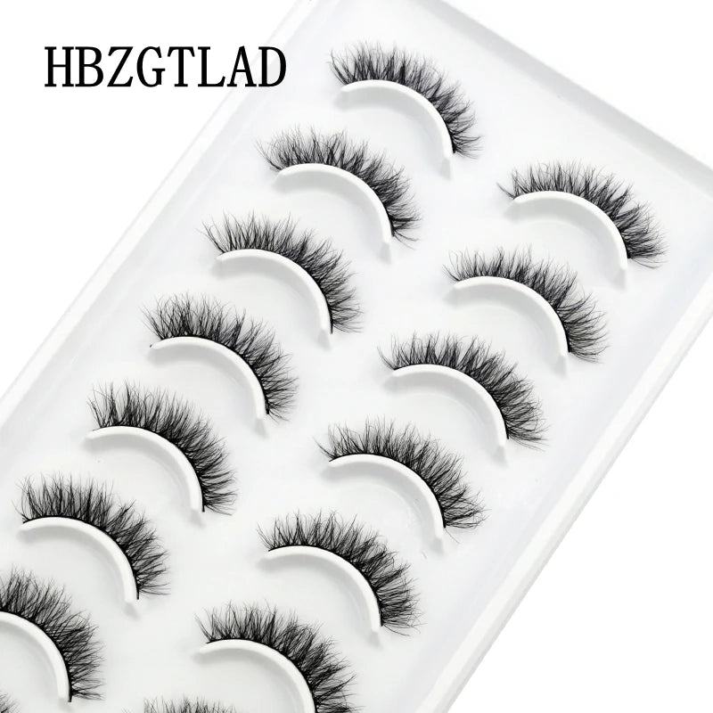 NEW 10 Pairs Natural False Eyelashes Fake Lashes Long Makeup 3d Mink Lashes Extension Eyelash Mink Eyelashes for Beauty 54