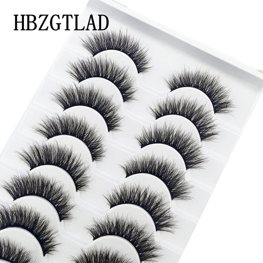 NEW 10 Pairs Natural False Eyelashes Fake Lashes Long Makeup 3d Mink Lashes Extension Eyelash Mink Eyelashes for Beauty 54