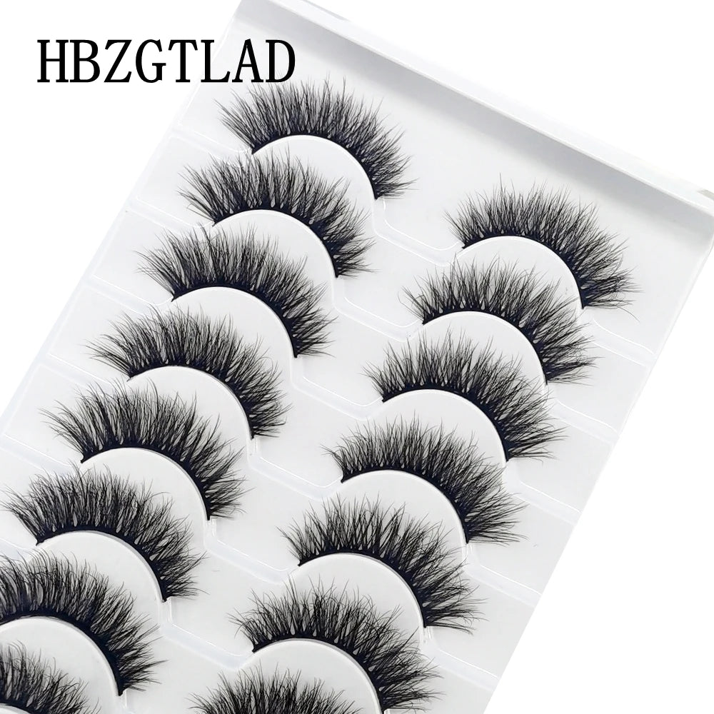 NEW 10 Pairs Natural False Eyelashes Fake Lashes Long Makeup 3d Mink Lashes Extension Eyelash Mink Eyelashes for Beauty 54