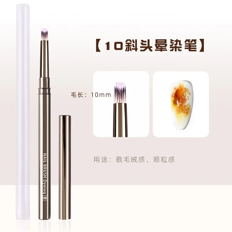 Nails Art Brush Pen 3D Tips Pattern Phototherapy Acrylic UV Gel Extension Builder Coating Painting Liner Brushes Manicure Tools