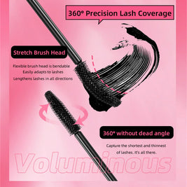 Eyelashes Lengthening Mascara Waterproof Long Lasting Silky Lash Black Eyelashes Extension Make Up Beauty Eye Korean Cosmetic