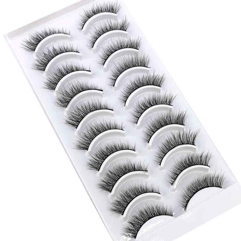 NEW 10 Pairs Natural False Eyelashes Fake Lashes Long Makeup 3d Mink Lashes Extension Eyelash Mink Eyelashes for Beauty 54