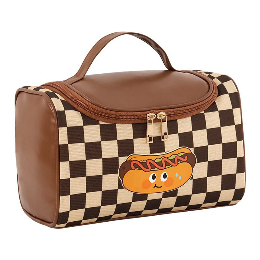 1pc PU Makeup Bag For Women Toiletries Organizer Waterproof Travel Make Up Pouch Female Large Capacity Portable Cosmetic Case