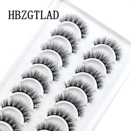 NEW 10 Pairs Natural False Eyelashes Fake Lashes Long Makeup 3d Mink Lashes Extension Eyelash Mink Eyelashes for Beauty 54