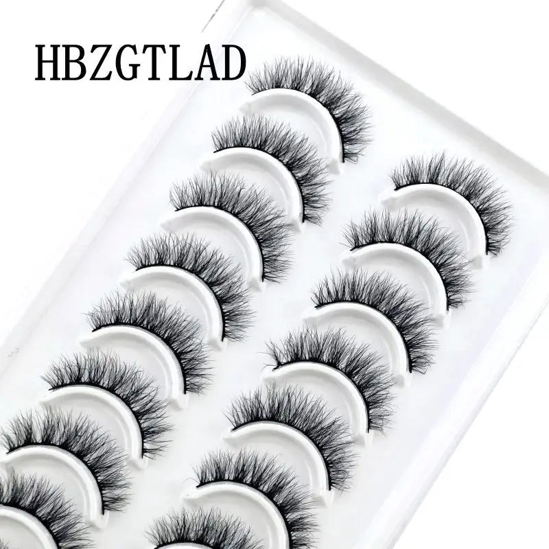 NEW 10 Pairs Natural False Eyelashes Fake Lashes Long Makeup 3d Mink Lashes Extension Eyelash Mink Eyelashes for Beauty 54