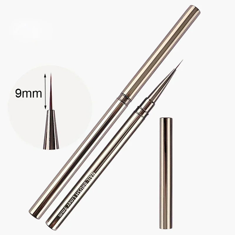 Nails Art Brush Pen 3D Tips Pattern Phototherapy Acrylic UV Gel Extension Builder Coating Painting Liner Brushes Manicure Tools