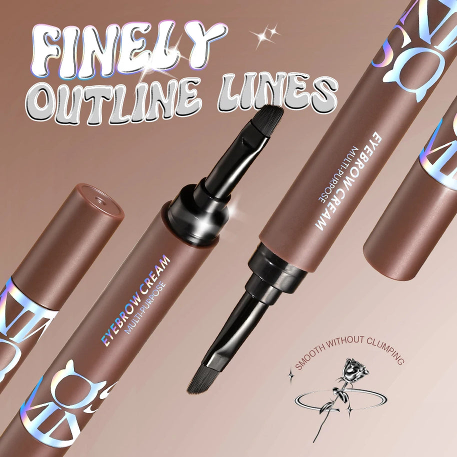 808ultastudios Eyebrow Pomade Brow Gel Creamy 4 Colors Natural Waterproof Long Lasting Highly Tint Eyebrow Shade With Brush Makeup