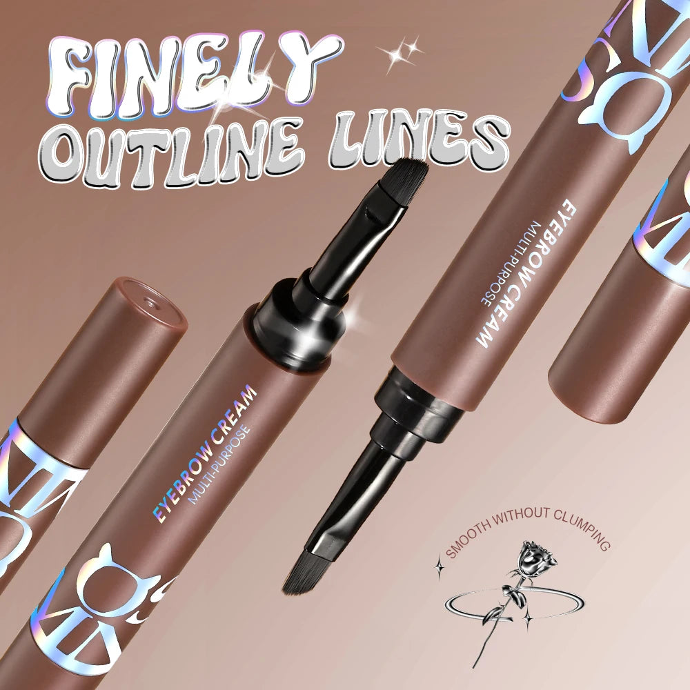 808ultastudios Eyebrow Pomade Brow Gel Creamy 4 Colors Natural Waterproof Long Lasting Highly Tint Eyebrow Shade With Brush Makeup
