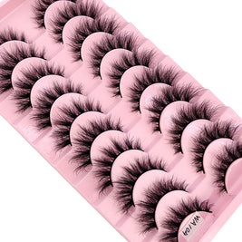 NEW 10 Pairs Natural False Eyelashes Fake Lashes Long Makeup 3d Mink Lashes Extension Eyelash Mink Eyelashes for Beauty 54
