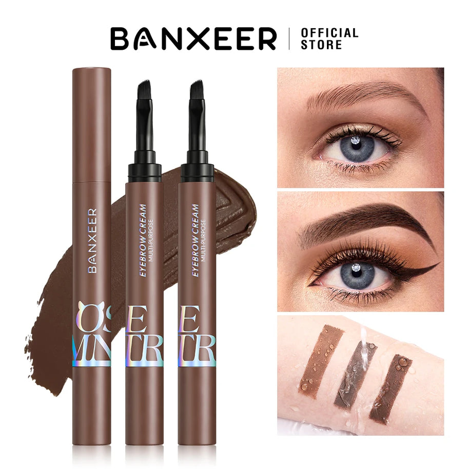 808ultastudios Eyebrow Pomade Brow Gel Creamy 4 Colors Natural Waterproof Long Lasting Highly Tint Eyebrow Shade With Brush Makeup