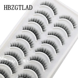 NEW 10 Pairs Natural False Eyelashes Fake Lashes Long Makeup 3d Mink Lashes Extension Eyelash Mink Eyelashes for Beauty 54