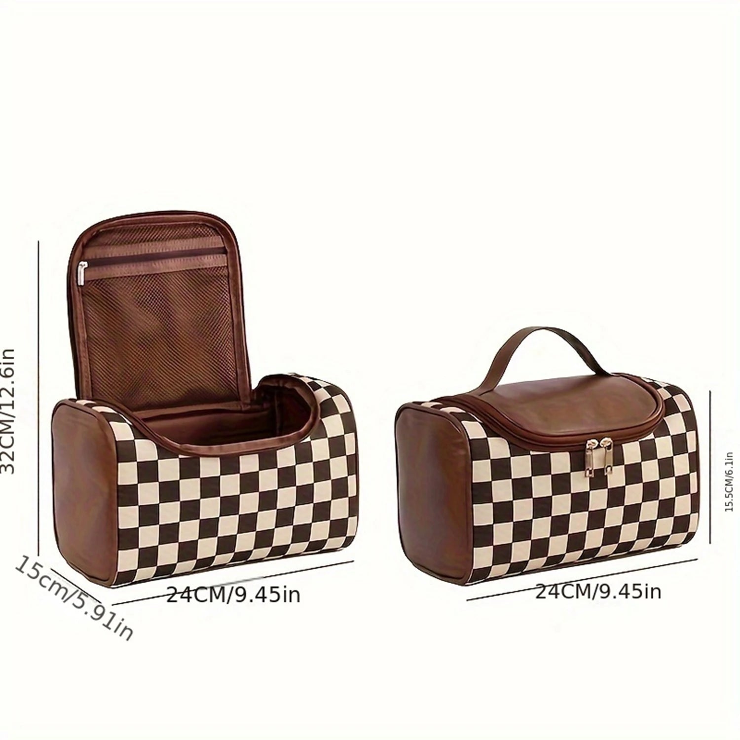 1pc PU Makeup Bag For Women Toiletries Organizer Waterproof Travel Make Up Pouch Female Large Capacity Portable Cosmetic Case
