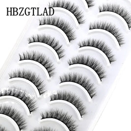 NEW 10 Pairs Natural False Eyelashes Fake Lashes Long Makeup 3d Mink Lashes Extension Eyelash Mink Eyelashes for Beauty 54