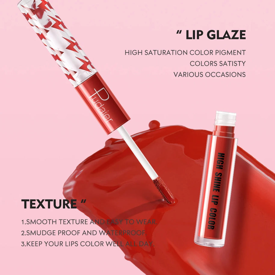 Long-Lasting Lip Glaze & Oil  - Silky Creamy Texture, Waterproof & Sweatproof, Matte Finish