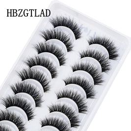 NEW 10 Pairs Natural False Eyelashes Fake Lashes Long Makeup 3d Mink Lashes Extension Eyelash Mink Eyelashes for Beauty 54