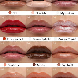 Lip Gloss with Led Light and Mirror Private Label Lipstick Liquid Shiny Colors P42 P43 P90 P143