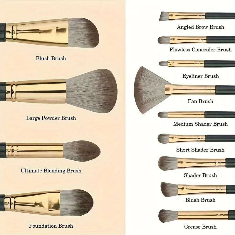 14 Piece Makeup Brush Set Soft Fluffy Eyeshadow Brush Concealer Brush Blush Makeup Brush Beauty Tool Makeup Brush