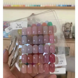 Nail Ins Log Display Stand Desktop Wear Nail Works Live Background Storage Display Board Transparent Acrylic Nails Art Tools