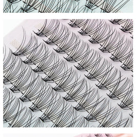 Russian Eyelash Extensions, Individual Lashes, 14 Rows, 10D, 20D, 30D, 40D, 14 Rows, 9-16mm, Natural Thick, New, 280 Pcs