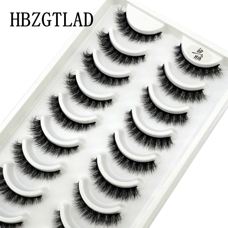 NEW 10 Pairs Natural False Eyelashes Fake Lashes Long Makeup 3d Mink Lashes Extension Eyelash Mink Eyelashes for Beauty 54