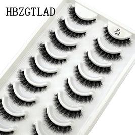 NEW 10 Pairs Natural False Eyelashes Fake Lashes Long Makeup 3d Mink Lashes Extension Eyelash Mink Eyelashes for Beauty 54
