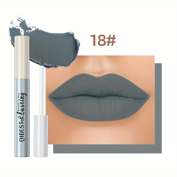 1PC waterproof non stick cup lip gloss, easy to color, non smudging, long-lasting and non fading, suitable for all skin types