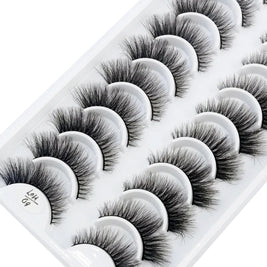 NEW 10 Pairs Natural False Eyelashes Fake Lashes Long Makeup 3d Mink Lashes Extension Eyelash Mink Eyelashes for Beauty 54