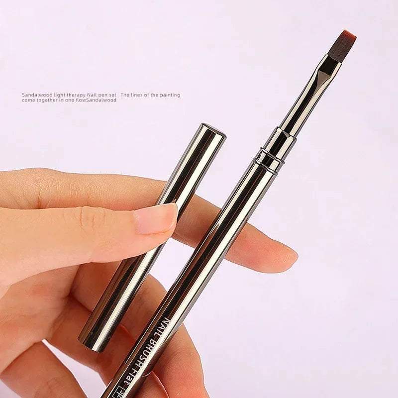 Nails Art Brush Pen 3D Tips Pattern Phototherapy Acrylic UV Gel Extension Builder Coating Painting Liner Brushes Manicure Tools