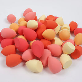 25 Beauty Eggs (Makeup Sponges), Foundation Make-Up Mixed Beauty Sponges, Liquid, Cream and Powder Flawless, Multi-Color Makeup