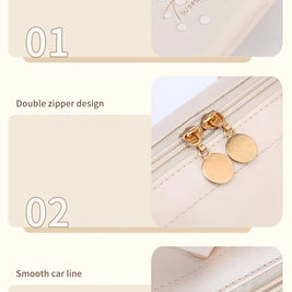 Large-Capacity Travel Cosmetic Bag Portable PU Makeup Pouch Women Waterproof Bathroom Washbag Multifunctional Toiletry Kit