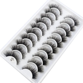 NEW 10 Pairs Natural False Eyelashes Fake Lashes Long Makeup 3d Mink Lashes Extension Eyelash Mink Eyelashes for Beauty 54