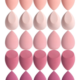 25 Beauty Eggs (Makeup Sponges), Foundation Make-Up Mixed Beauty Sponges, Liquid, Cream and Powder Flawless, Multi-Color Makeup
