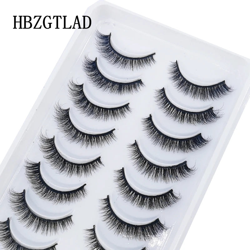 NEW 10 Pairs Natural False Eyelashes Fake Lashes Long Makeup 3d Mink Lashes Extension Eyelash Mink Eyelashes for Beauty 54