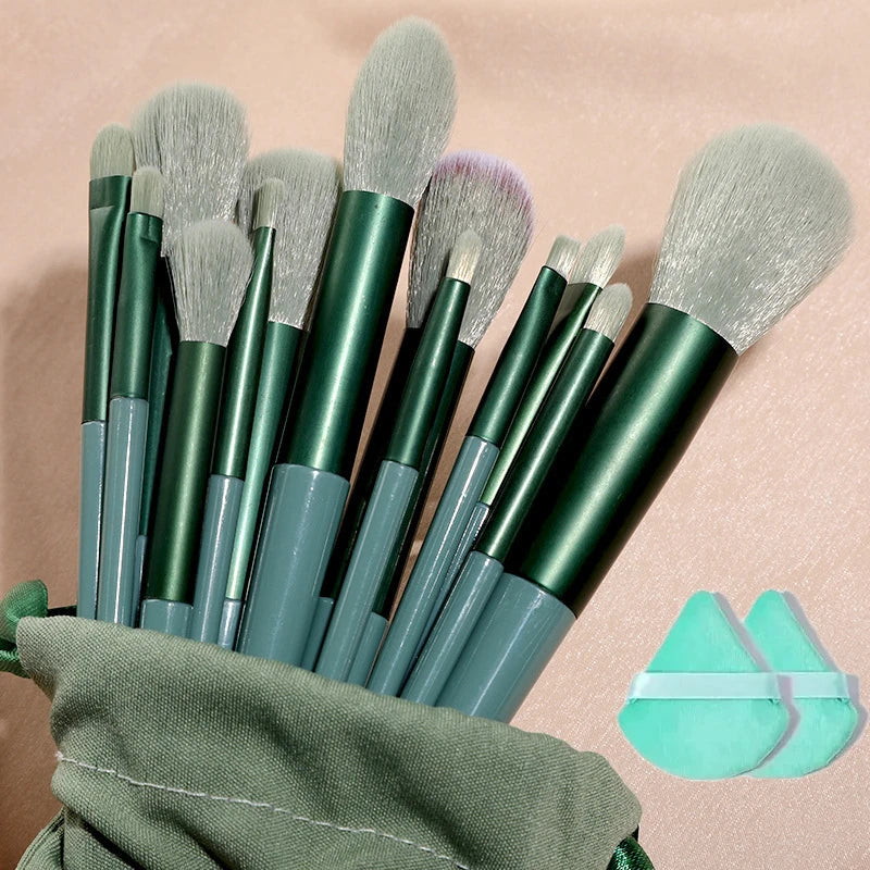 13pcs Makeup Brush Brushes Set Cosmetic Makeup Sponge Makeup Brush Beauty Tools Eyeshadow Blush Professional Brush Set