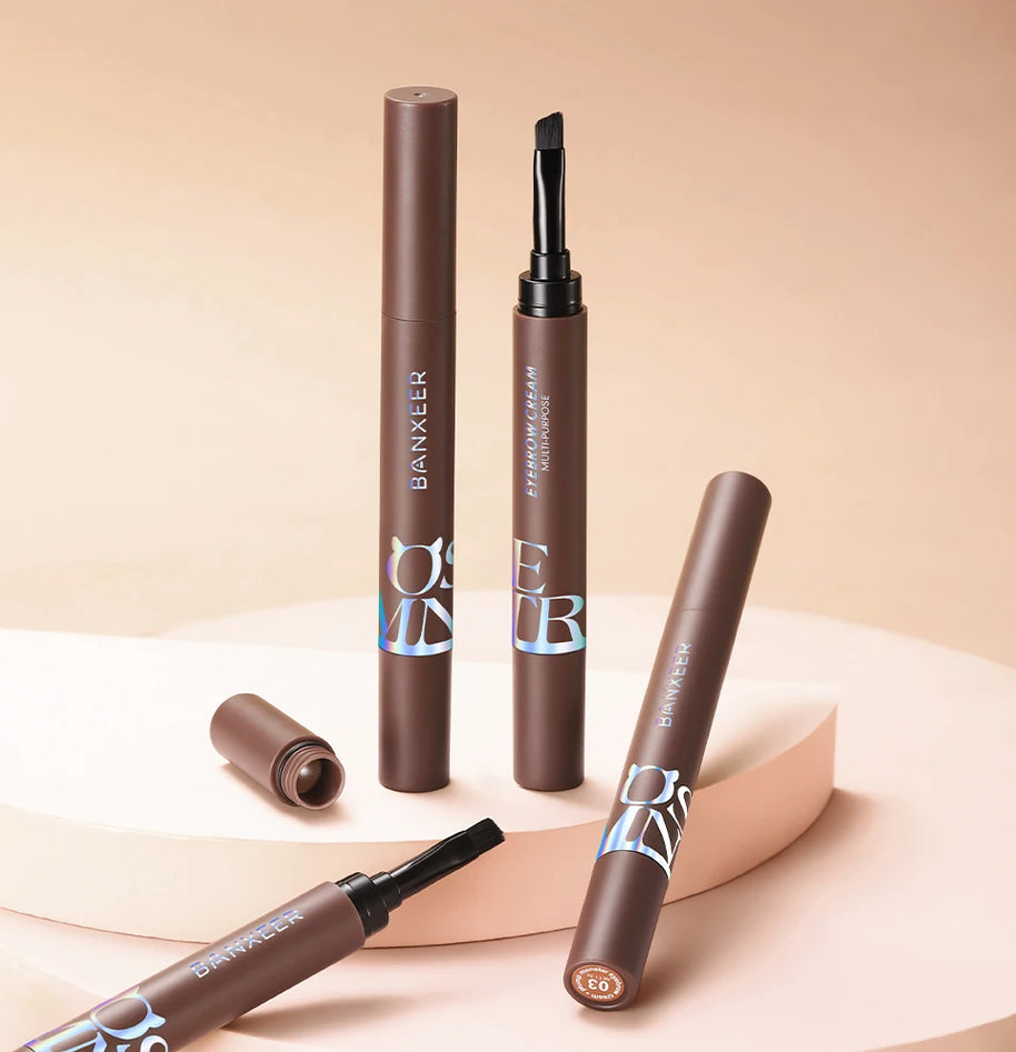 808ultastudios Eyebrow Pomade Brow Gel Creamy 4 Colors Natural Waterproof Long Lasting Highly Tint Eyebrow Shade With Brush Makeup