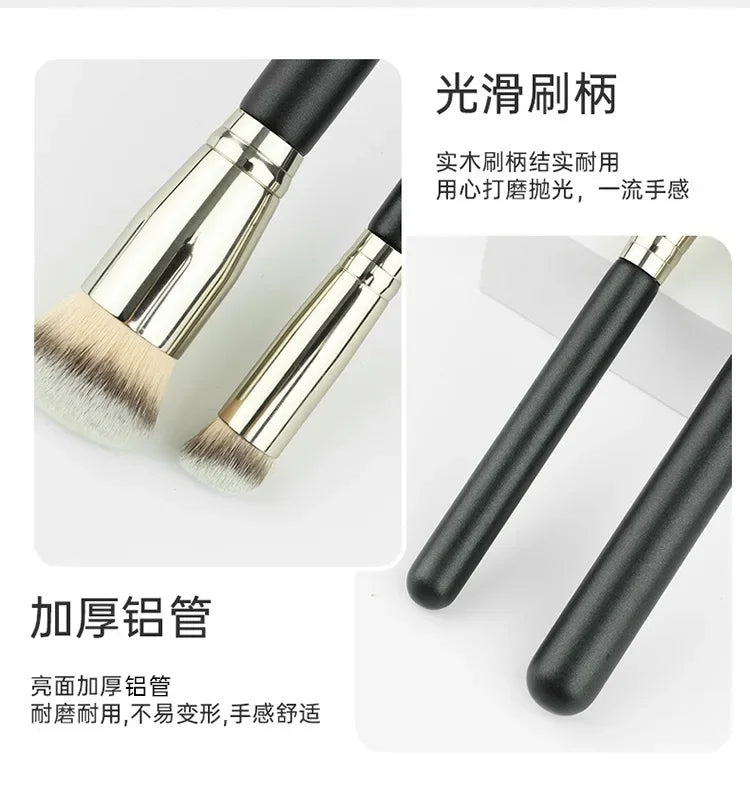 Makeup Brushes Foundation Concealer Angled Seamless Cover Synthetic Dark Circle Liquid Cream Cosmetics Contour Brush Beauty Tool