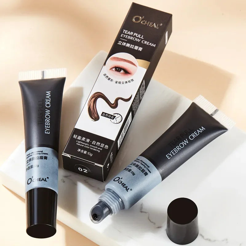 Eyebrow Gel Makeup Tearing Waterproof Long Lasting Semi-Permanent Tattoo Dye DIY Natural Brow Gel Tattoo Tint Cosmetic  4 Color