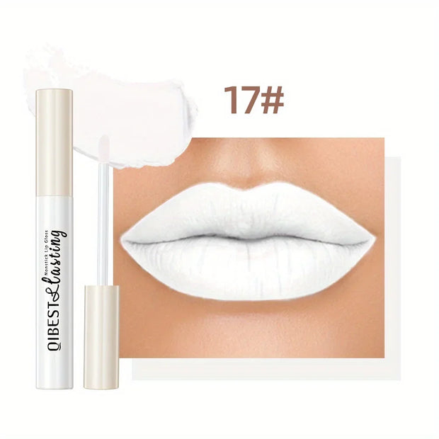 1PC waterproof non stick cup lip gloss, easy to color, non smudging, long-lasting and non fading, suitable for all skin types