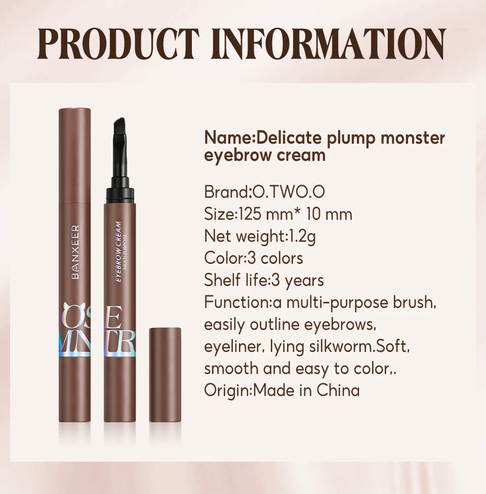 808ultastudios Eyebrow Pomade Brow Gel Creamy 4 Colors Natural Waterproof Long Lasting Highly Tint Eyebrow Shade With Brush Makeup