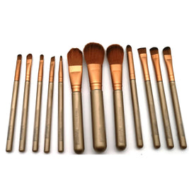 Makeup Brush Set 12 Piece with Storage Box Beauty Tools Eyeshadow Powder Brushes Travel Makeup Brushes for Beginners Women