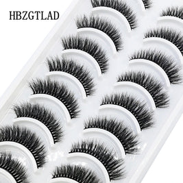 NEW 10 Pairs Natural False Eyelashes Fake Lashes Long Makeup 3d Mink Lashes Extension Eyelash Mink Eyelashes for Beauty 54