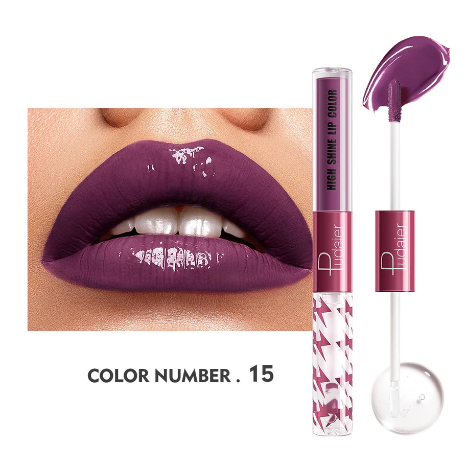 Long-Lasting Lip Glaze & Oil  - Silky Creamy Texture, Waterproof & Sweatproof, Matte Finish